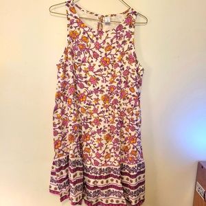 Old Navy small floral design sleeveless dress.